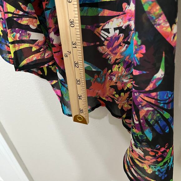 Avenue Studio Women’s Kimono Tunic Plus Sz 30/32(3X) Open Front Artsy - Picture 4 of 4